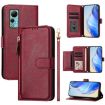 Ulefone Note 14 Leather Wallet Phone Case with Multi-Card Slots - Dark Red - 1