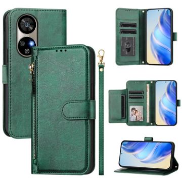 Ulefone Note 17 Pro Green Leather Wallet Phone Case with Multi-Card Slots - 1