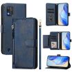 ZTE Blade A52 Lite Blue Leather Wallet Phone Case with Multi-Card Slots - 1