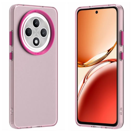 OPPO Reno12 F 5G Shockproof Phone Case - Red Candy PC Hybrid TPU - 1