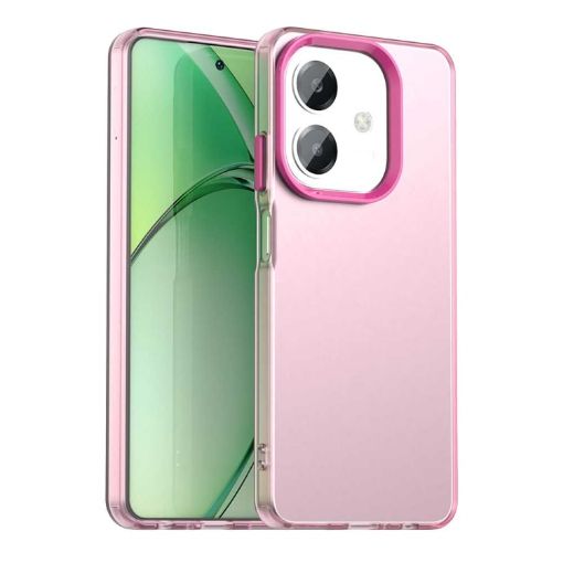 OPPO A3 4G Red Shockproof Phone Case - Candy PC Hybrid TPU Cover - 1