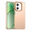 OPPO A3x 5G India Orange Shockproof Phone Case - Candy PC Hybrid TPU - 1