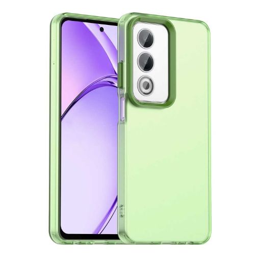 OPPO A3 Shockproof Phone Case - Green Energy Candy PC Hybrid TPU - 1