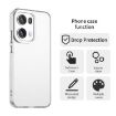 OPPO Reno13 Pro 5G Shockproof Phone Case - White, Hybrid TPU/PC - 4