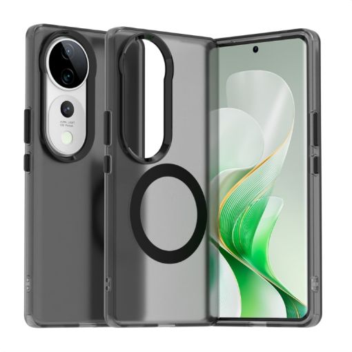 Vivo V40 Pro 5G Black Candy Magsafe PC Hybrid TPU Phone Case - 1