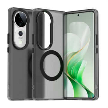 Vivo S19 Candy Magsafe PC Hybrid TPU Phone Case - Black - 1