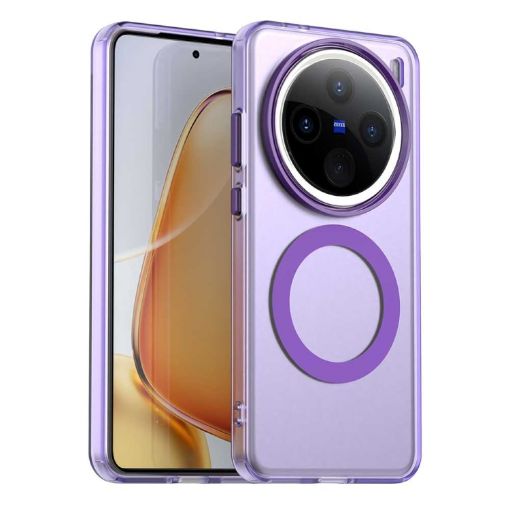 Vivo X200 Pro Mini Candy Magsafe PC Hybrid TPU Case - Purple - 1