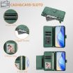 OPPO A5x 5G/4G Green Leather Wallet Phone Case with Multi-Card Slots - 5
