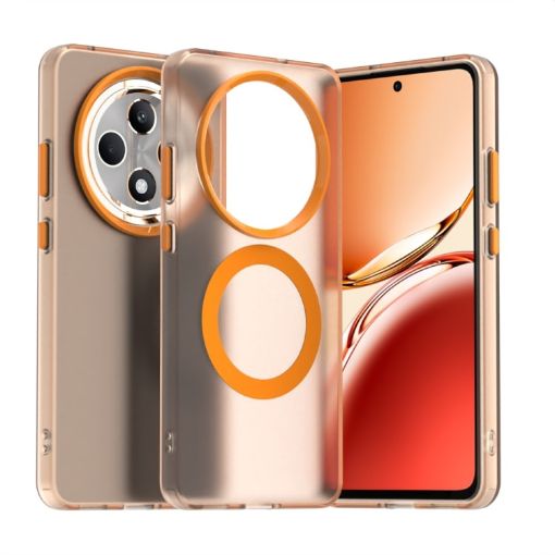 OPPO Reno12 F 5G Orange Candy Magsafe PC Hybrid TPU Phone Case - 1
