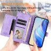 Realme 14/14T 5G Purple Leather Wallet Phone Case with Multi-Card Slots - 4