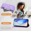 Realme 14x/C75 5G/V70 Purple Leather Wallet Phone Case with Multi-Card Slots - 3