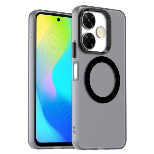 Xiaomi Poco M6 4G Black Candy Magsafe PC Hybrid TPU Phone Case - 1