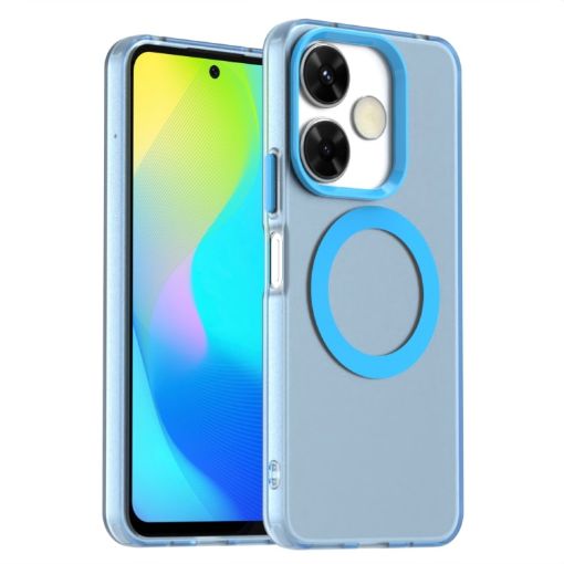 Xiaomi Poco M6 4G Blue Candy Magsafe PC Hybrid TPU Phone Case - 1