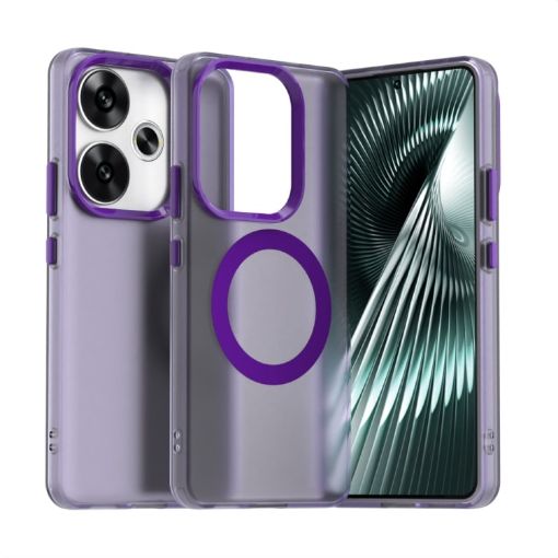 Xiaomi Poco F6 5G Purple Candy Magsafe PC Hybrid TPU Phone Case - 1
