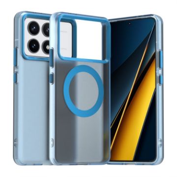 Xiaomi Poco F6 Pro Blue Candy Magsafe PC Hybrid TPU Phone Case - 1