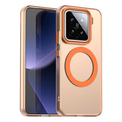 Xiaomi 15 Candy Magsafe PC Hybrid TPU Phone Case - Orange - 1