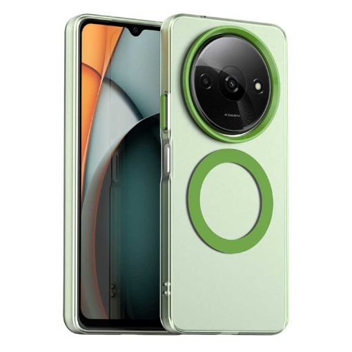 Xiaomi Poco C61 Green Candy Magsafe PC Hybrid TPU Phone Case - 1