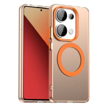 Xiaomi Poco M6 Pro 4G Orange Magsafe Hybrid TPU Phone Case - 1