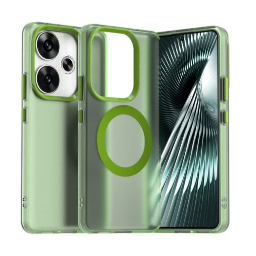 Redmi Turbo 3 Candy Magsafe PC Hybrid TPU Phone Case - Green - 1
