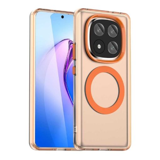 Redmi Note 14 Pro+ 5G Orange Magsafe Hybrid TPU Phone Case - 1