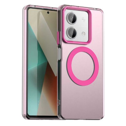 Red Magsafe PC Hybrid TPU Case for Redmi Note 13R Pro - 1