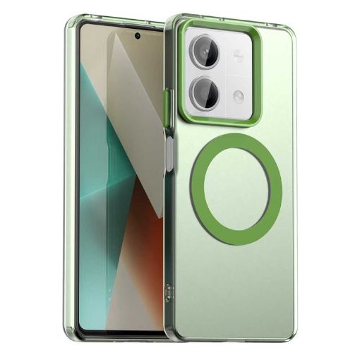Redmi Note 13R Pro Green Candy Magsafe PC Hybrid TPU Case - 1