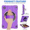 Samsung Galaxy Tab A8 Bat Grip Turntable Stand Case Purple Black - 2
