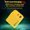 M167 PD 20W Type-C & USB QC 3.0 Fast Charger, US Plug, Yellow - 2