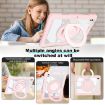 iPad Pro 13 2024 Pink Crystal Armor Hybrid Case with Pen Slot - 5
