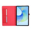 Infinix Xpad Red Fabric Texture Flip Leather Tablet Case - 4