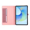 Infinix Xpad Rose Red Fabric Texture Flip Leather Tablet Case - 4