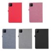 Infinix Xpad Rose Red Fabric Texture Flip Leather Tablet Case - 6