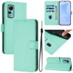 Ulefone Note 14 Mint Green Leather Phone Case with Lanyard - 1