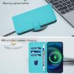 Ulefone Note 14 Lake Blue Leather Phone Case with Lanyard - 7