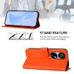 Ulefone Note 17 Pro Orange Leather Phone Case with Lanyard - 3