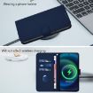 Ulefone Note 17 Pro Leather Phone Case with Lanyard - Navy Blue - 7