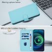 Ulefone Note 17 Pro Sky Blue Leather Phone Case with Lanyard - 7