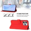Ulefone Note 18 Ultra Red Leather Phone Case with Lanyard - 3