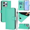 Ulefone Note 18 Ultra Green Leather Phone Case with Lanyard - 1