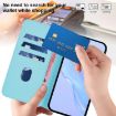 ZTE Blade A52 Lite Sky Blue Leather Phone Case with Lanyard - 7