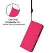 ZTE Blade A52 Lite Rose Red Leather Phone Case with Lanyard - 6