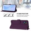 ZTE Blade A52 Lite Violet Leather Phone Case with Lanyard - 3