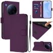 Tecno Camon 40 Premier Violet Leather Phone Case with Lanyard - 1