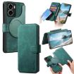 Realme 14 CaseNeo MagSafe RFID Anti-theft Leather Case - Green - 1