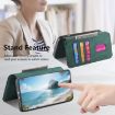 Realme 14 CaseNeo MagSafe RFID Anti-theft Leather Case - Green - 5