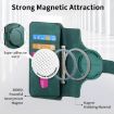 Realme 14 CaseNeo MagSafe RFID Anti-theft Leather Case - Green - 6