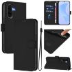 Samsung Galaxy A36 5G Black Leather Phone Case with Lanyard - 1