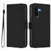 Samsung Galaxy A36 5G Black Leather Phone Case with Lanyard - 2