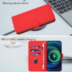 Samsung Galaxy A26 5G Red Leather Phone Case with Lanyard - 7