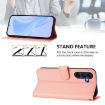 Samsung Galaxy A26 5G Pink Leather Phone Case with Lanyard - 3